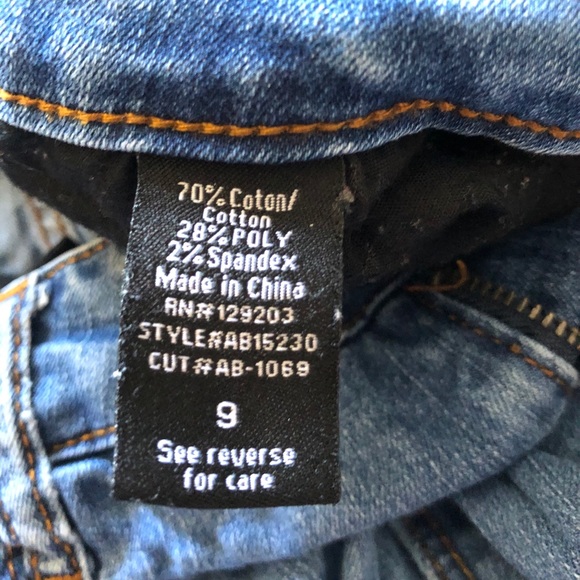 Blue Skinny Stretch Jeans / Jeggings, Size 9 - Picture 3 of 7